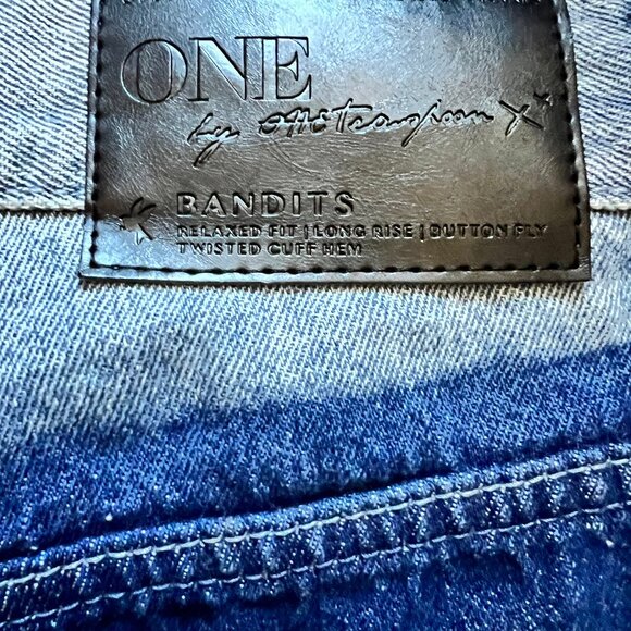 ONE X ONETEASPOON Distressed Cutoff DENIM SHORTS Micro Mini Jorts | Sz 26 - Picture 6 of 9